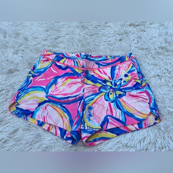 Lilly Pulitzer Adie Shorts - Size 2 - pink sunset/the sunny side print - Picture 3 of 11